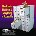 5 Long Comic Book Drawer Boxes Comics Storage Box With Drawers And Dividers