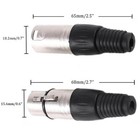 10-80pair Xlr Dmx 3pin Male female Mic Connector Plug Audio Microphone Connector