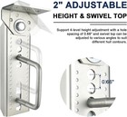 4pcs 8  Swivel Top Bunk Bracket Kit For 1 5x3  2x3 3x3 Boat Trailer Crossmember