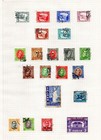 Stamp Collection- Iceland -collection On 2 Vintage Album Pages  j180 