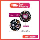 4 Pcs Reusable Waterproof Shower Hat With Peva Lining Double Layers Elastic Sati