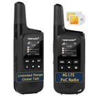 4g Lte Long Range Walkie Talkies - Unlimited Range Two-way Radios  2 Pack  Sim C