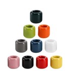 10 Pcs Ceramic Chime Candle Holder  0 7 Inch Diameter Ceramics Multicolor