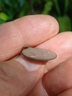 Antique Victorian Silver Love Token 1892 Created From Coin  Dime  C U S Initials