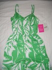 Lilly Pulitzer For Target Green white Jumpsuit Romper Womens Size Xs
