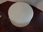Tupperware Large 13    Round Cake Carrier Taker Harvest Gold 1256 Lid 1257 Vg