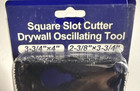 2 Pcs Square Slot Cutter For Oscillating Multi-tool  Drywall Outlet Cutters