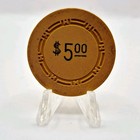 Shamrock Hotel Casino Las Vegas Nevada 1951  5 Casino  Chip N5917