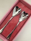 New Towle 2 Piece Salad Serving Set Heart Love Wedding Premium Stainless Steel