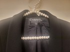 Authentic Chanel Cc Logo Gold Buttons Long Sleeve Jacket-black-wool 