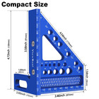 Aluminum Carpenter Square With 3d Multi-angle Layout Measuring Ruler 
