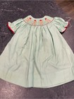 Gingerbread Smocked Dress 18 Month Christmas Barefoot Clothing Baby Girl