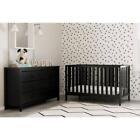 Storkcraft Dresser Rectangle Modern Round Wooden Handles 6-drawer Alpine Black