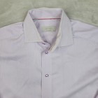 Eton Dress Shirt Mens 15 5 39 Purple Striped Contemporary Fit Long Sleeve Cotton