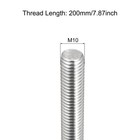 4 Pcs M101 5 X 200mm 304 Stainless Steel Fully Threaded Rod Bar Studs Set