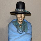 Vintage Navajo Man Native American Southwest Statue Figures 18       Hand Painted 
