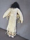 Rare Antique Native American Indian Doll buckskin  Fringe  Beaded museum Quality
