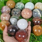 Bulk 4 3 Kg Gemstone Crystal Ball Lot- 16 Pcs Unique Varieties Polished Spheres