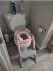 Pink Potty Training Toilet Seat Chair Ladder Step For Toddler Kids Boys   Girls
