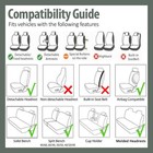 Full Set Faux Leather Seat Cover With Pillow Front Rear 5-seat Cushion Universal