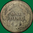 1895 Barber Dime Silver Choice Almost Good G ag Coin  32499