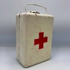 1970s Vintage Ussr Metal First Aid Kit Empty Soviet Medical Box Industrial Decor