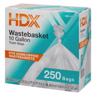 10 Gallon Clear Waste Liner Trash Bags  250-count 