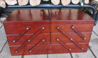 Accordion Fold Out Sewing Box  3 Tiers