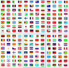 384 Pieces World Flag Stickers Assorted Country Flag Stickers Flags Of The World