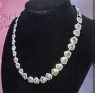 Swarovski Ariana Grande Tennis Necklace Mixed Cuts  Heart Rhodium Plated 5720857