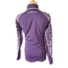 Le Mieux Mini Long Sleeve Baselayer Riding Shirt In Purple - Youth 9-10yrs