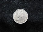 Small Old World Coin Fiji 6 Pence 1953 Km19 Sea Turtle  114 