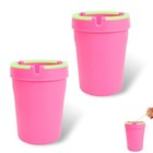 2pcs Car Ashtray  Portable Car Smokeless Ashtray  Glow In The Dark Butt Bucket