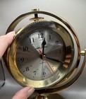 Beautiful Seth Thomas Maritime Clock Solid Brass Works And Spins Very Nice