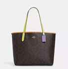 Coach Signature Colorblock City Tote   Nwt