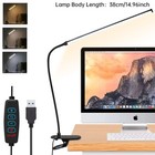 Led Desk Lamp Adjustable Lamp With Clamp Usb Eye-caring Reading Light Flexible