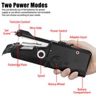 Portable Diy Mini Sewing Machine Tailor Stitch Handheld Home Travel Cordless Kit