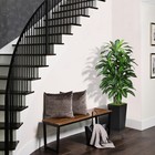 Artificial Dracaena Tree 5ft Fake Tree With Black Tall Planter Indoor Decor