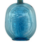 Vintage Clevenger Brothers Rosemary Herb Blue Glass Bottle Embossed 8 