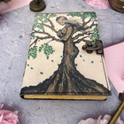 Blank Spell Book Of Shadows Journal With Lock Clasp Prop Vintage Handmade Leathe