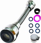 Sprayer Attachment Flexible Tap Extension Aerator 360 Degree Abs For Kitchen