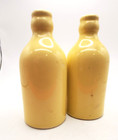Vintage Coors Golden Beer Bottle 3 1 2  Salt   Pepper Shaker Htf Missing 1 Cork