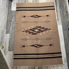 Ortega Weaving Shop Chimayo Custom Southwestern Navajo Handwoven Wool Rug 61x46