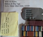 Ww2 Us Navy Ltc Glen Albert Kennedy Ribbon Rack   Dog Tags - Ww2   Korea Xb