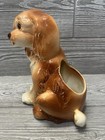 Vintage Ceramic Cocker Spaniel Puppy Dog Planter 7 5    Midcentury Figurine