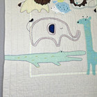 Pottery Barn Kids Animal Safari Nursery Crib Quilt Baby Comforter Soft Neutral
