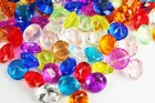 Bulk Pirate Gems 20mm Acrylic Plastic Diamond Shape Assorted Color Choose Amount