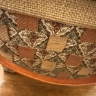 Vintage Weaved Purse sewing Basket With Handle