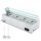 4pan Bain Marie 1200w Electric Food Warmer F party Buffet Restaurant Hotel-used