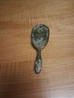 Victorian Hair Brush Vintage Vanity Silver-plated Ornate Floral Design